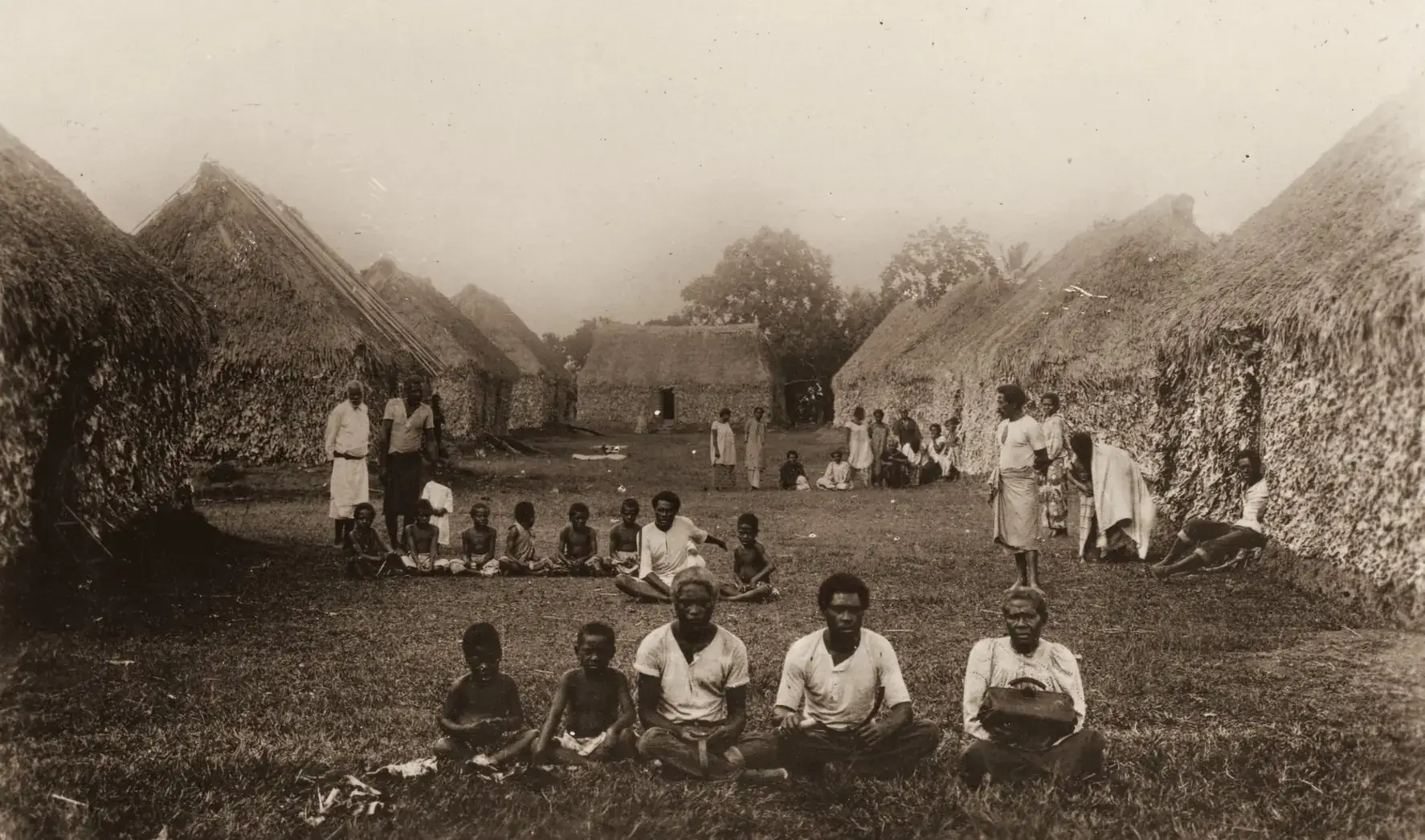 A Fijian village, 1913