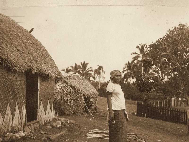 Nukuʻalofa, Tonga, about 1900. No known copyright restrictions.